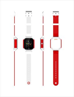 UWatch GW700S Kid smart watch White/Red 86985 фото