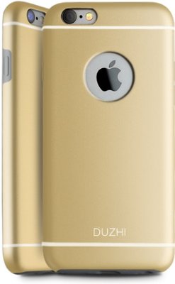 DUZHI TPU+IML Printing Mobile Phone Case iPhone 6/6s Gold F_41668 фото