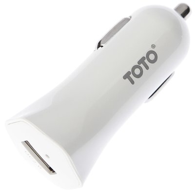 TOTO TZG-03 Car charger 1USB 2,4A White 41693 фото