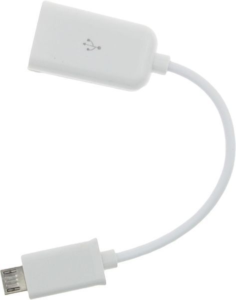 TOTO TKZ-01 OTG cable micro USB 0,16m White 52978 фото