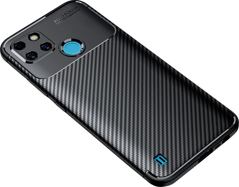 Design TPU Carbon Case Realme C25Y Black 138596 фото