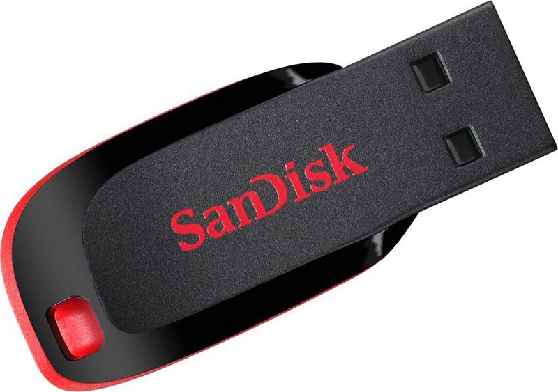 SanDisk USB Cruzer Blade 16Gb Black Red 38837 фото