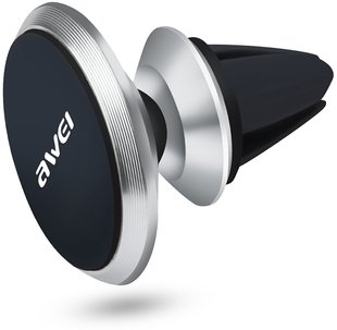 AWEI X5 Air Vent Magnet 360 Degree Rotate Car Mount Holder Silver 86261 фото