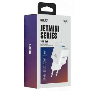 Relict JetMini GaN 30W/1 USB-C + 1 USB-A White 147772 фото