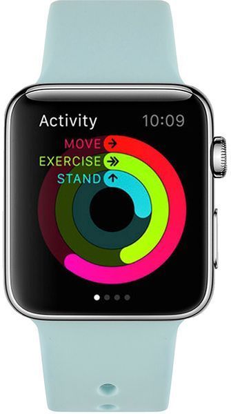 UWatch Silicone Strap for Apple Watch 42/44 mm Turquoise 101392 фото