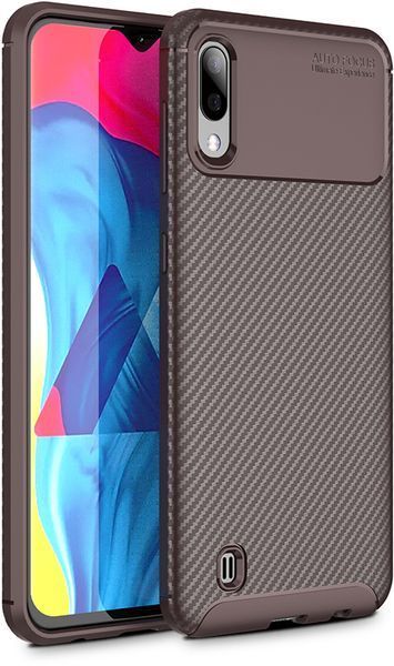TOTO TPU Carbon Fiber 1,5mm Case Samsung Galaxy M10 Coffee 95693 фото