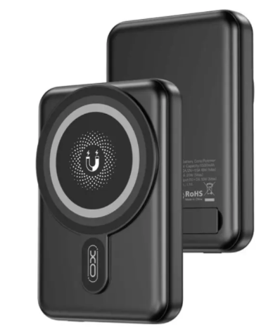 XO PR264 10000 mAh with MagSafe and Holder + PD20W Black 147188 фото