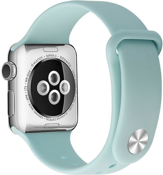 UWatch Silicone Strap for Apple Watch 42/44 mm Turquoise 101392 фото