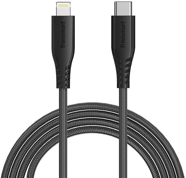 Tronsmart LCC06 MFI TypeC-Lightning Cable 1.2m Black 91759 фото