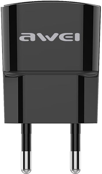 AWEI C-832 Travel charger + Lightning cable 1USB 2.1A Black 92053 фото