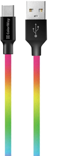 ColorWay USB - Type-C Multicolor 2.4а 1м 143818 фото