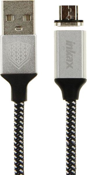 INKAX CK-50 magnetic Micro cable 1m Black 72195 фото