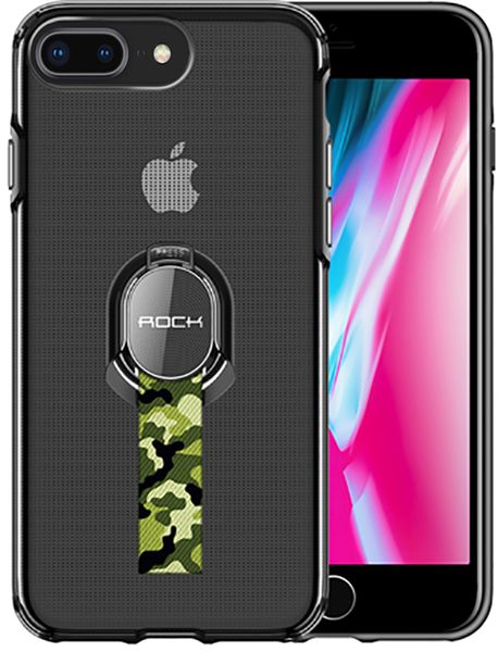 Rock TPU+PC MOC Pro Series Protection Case Apple iPhone 8 Plus Trans-Black F_69216 фото