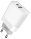 XO L64 PD Power Adapter 20W/1 USB 1 USB-C + Type-C fast cable White 144721 фото 1