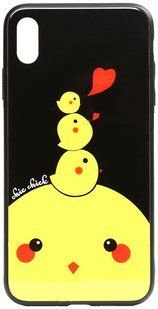 TOTO Cartoon Print Glass Case Apple iPhone XS Max Chicken Chick 93124 фото