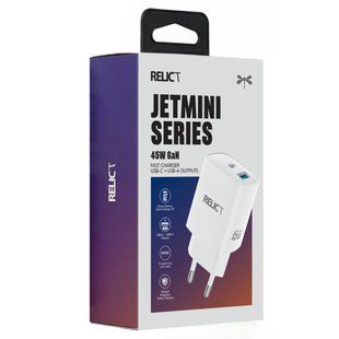 Relict JetMini GaN 45W/1 USB-C + 1 USB-A White 147773 фото