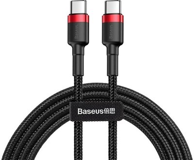 Baseus Cafule USB Cable Type-C-Type-C 3A 1m Red Black F_142008 фото