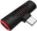 Borofone BV8 2-in-1 audio converter for USB-C to USB-C & 3.5mm jack Black F_135553 фото 2