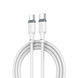 XO PD Type-C to Type-C NB208B Liquid Silicone 60W 1m White 144974 фото 1