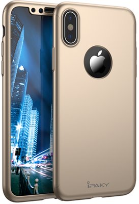 Ipaky 360 PC Full Protection Case Apple iPhone X Gold F_98895 фото