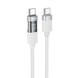 Borofone PD Type-C to Type-C BU46 Basic 60W/1m Gray 145501 фото