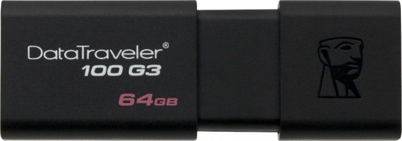 Kingston DataTraveler 100 G3 USB 3.0 64Gb 2pcs Black 138480 фото