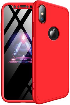 GKK 3 in 1 Hard PC Case Apple iPhone X Red F_91150 фото