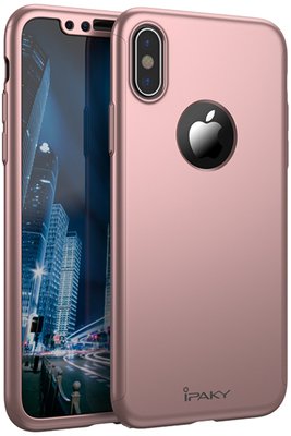 Ipaky 360 PC Full Protection Case Apple iPhone X Rose Gold F_98896 фото