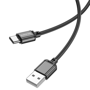 Borofone Type-C BX87 Sharp 2.4A/2m Black 145698 фото