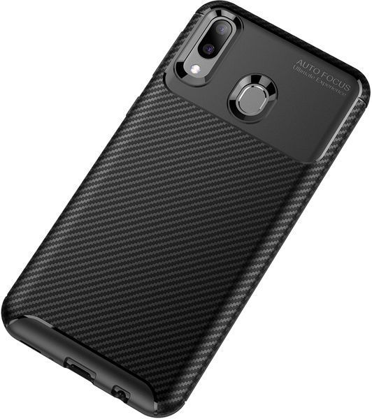 TOTO TPU Carbon Fiber 1,5mm Case Samsung Galaxy M20 Black 95695 фото