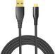 Tronsmart MUC04 Nylon Premium USB Cable 1m With Gold-Plated Connectors Grey 77676 фото 1