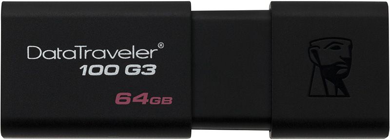 Kingston DataTraveler 100 G3 USB 3.0 64Gb Black 38113 фото