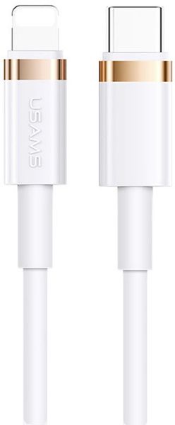 Usams US-SJ484 U63 Type-C To Lightning 20W PD Fast Charging & Data Cable 1.2m White F_136210 фото