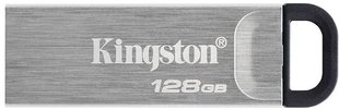 Kingston DataTraveler Kyson USB 3.2 128Gb Silver Black 139733 фото