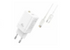 XO CE10 1USB-C PD 65W Charger + Lightning cable White 144716 фото 1