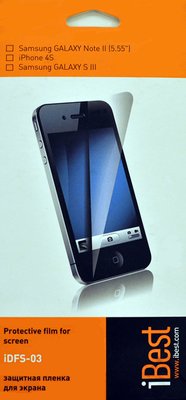 iBest Комплект защитных пленок DPF025CL для iPhone 5/5S/5C clear F_31911 фото