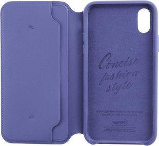 Remax Ideal Leather Case Apple iPhone X Blue 61999 фото