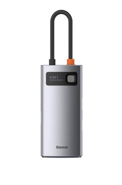 Baseus Metal Gleam Series 4-in-1 Multifunctional Type-C HUB Docking Station Gray 147333 фото