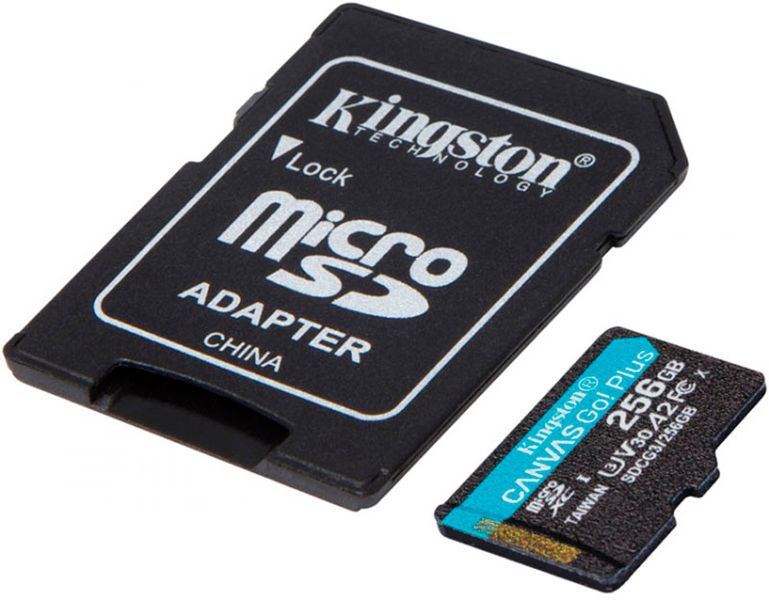 Kingston microSDHC/SDXC Canvas Go Plus 170R A2 U3 V30 Card SD adapter 256Gb 119825 фото