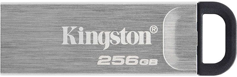 Kingston DataTraveler Kyson USB 3.2 256Gb Silver Black 137196 фото