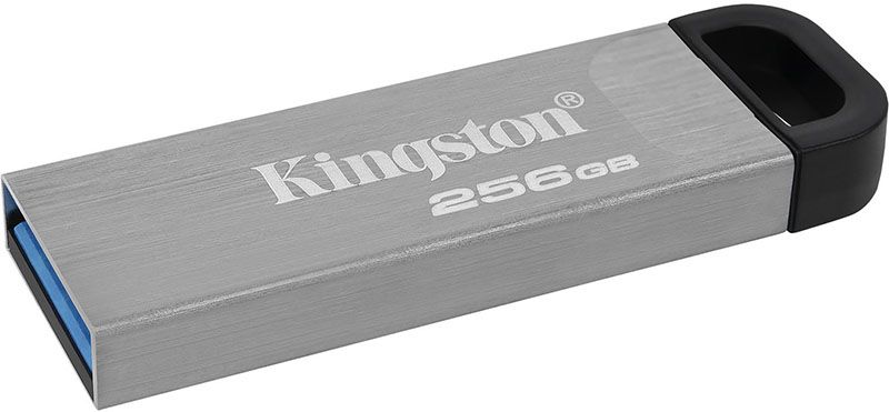 Kingston DataTraveler Kyson USB 3.2 256Gb Silver Black 137196 фото