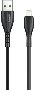 AWEI CL-115L Lightning Cable Black 136347 фото