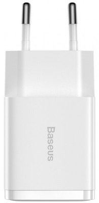 Baseus Compact Charger 2USB 10.5W EU White F_139390 фото