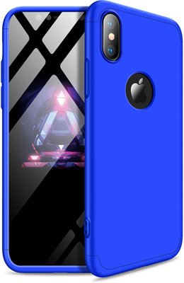 GKK 3 in 1 Hard PC Case Apple iPhone XS Blue F_91198 фото