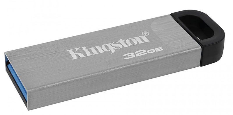 Kingston DataTraveler Kyson USB 3.2 32Gb Silver Black 134158 фото