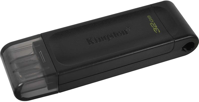 Kingston USB 3.2 DT70 USB-C 32GB Black F_137194 фото