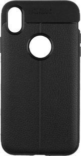 Ipaky TPU Litchi Stria Series Case Apple iPhone XR Black 99065 фото