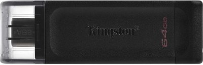 Kingston USB 3.2 DT70 USB-C 64GB Black F_137195 фото