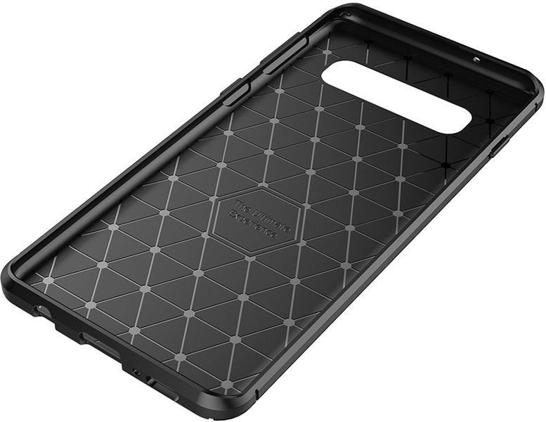 TOTO TPU Carbon Fiber 1,5mm Case Samsung Galaxy S10 Dark Blue 95703 фото