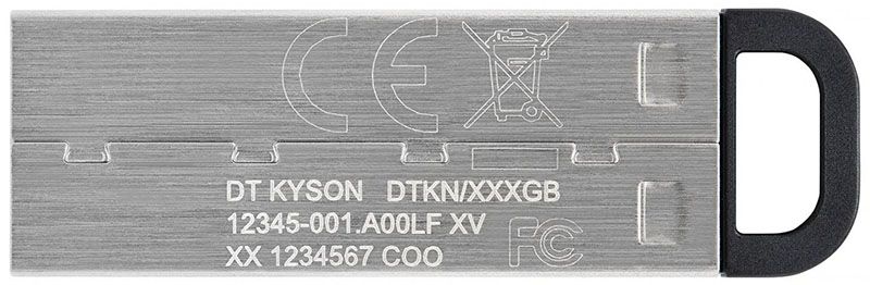 Kingston DataTraveler Kyson USB 3.2 64Gb Silver Black 134159 фото